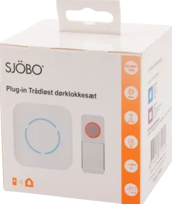 Bärbar trådlös dörrklocka med ljus