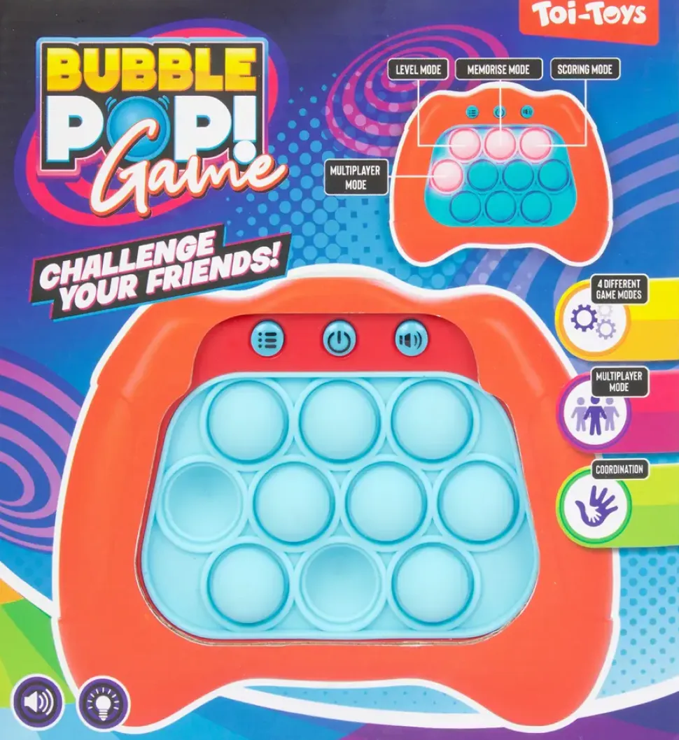 Bubble pop-reaktionsspel - blandade färger