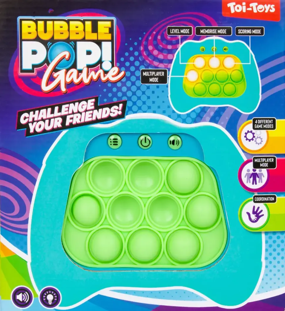 Bubble pop-reaktionsspel - blandade färger
