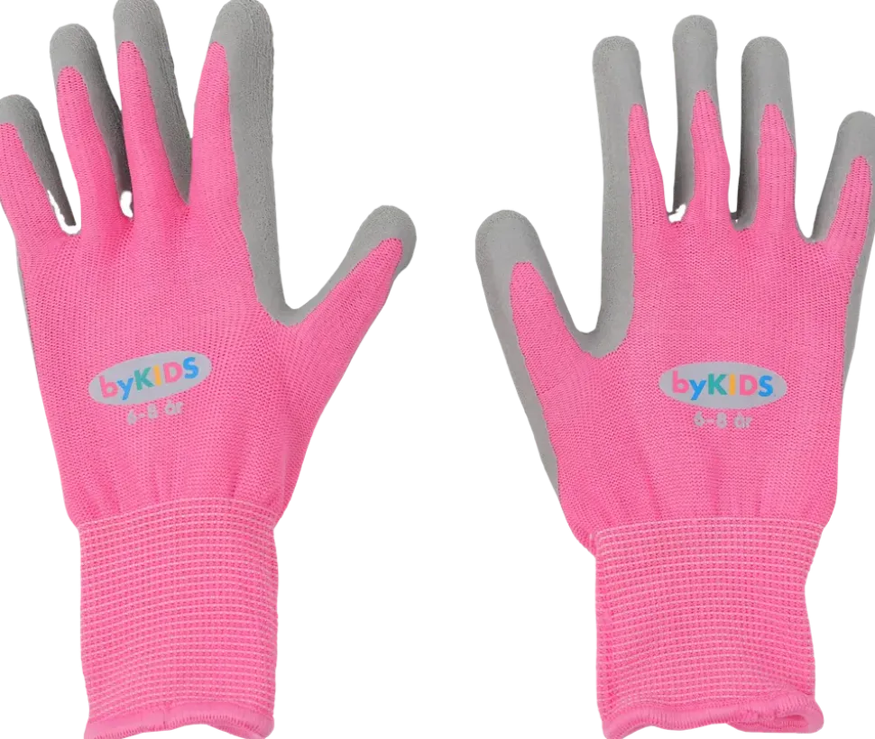 byKIDS Junior handskar stl 6-8 år - rosa