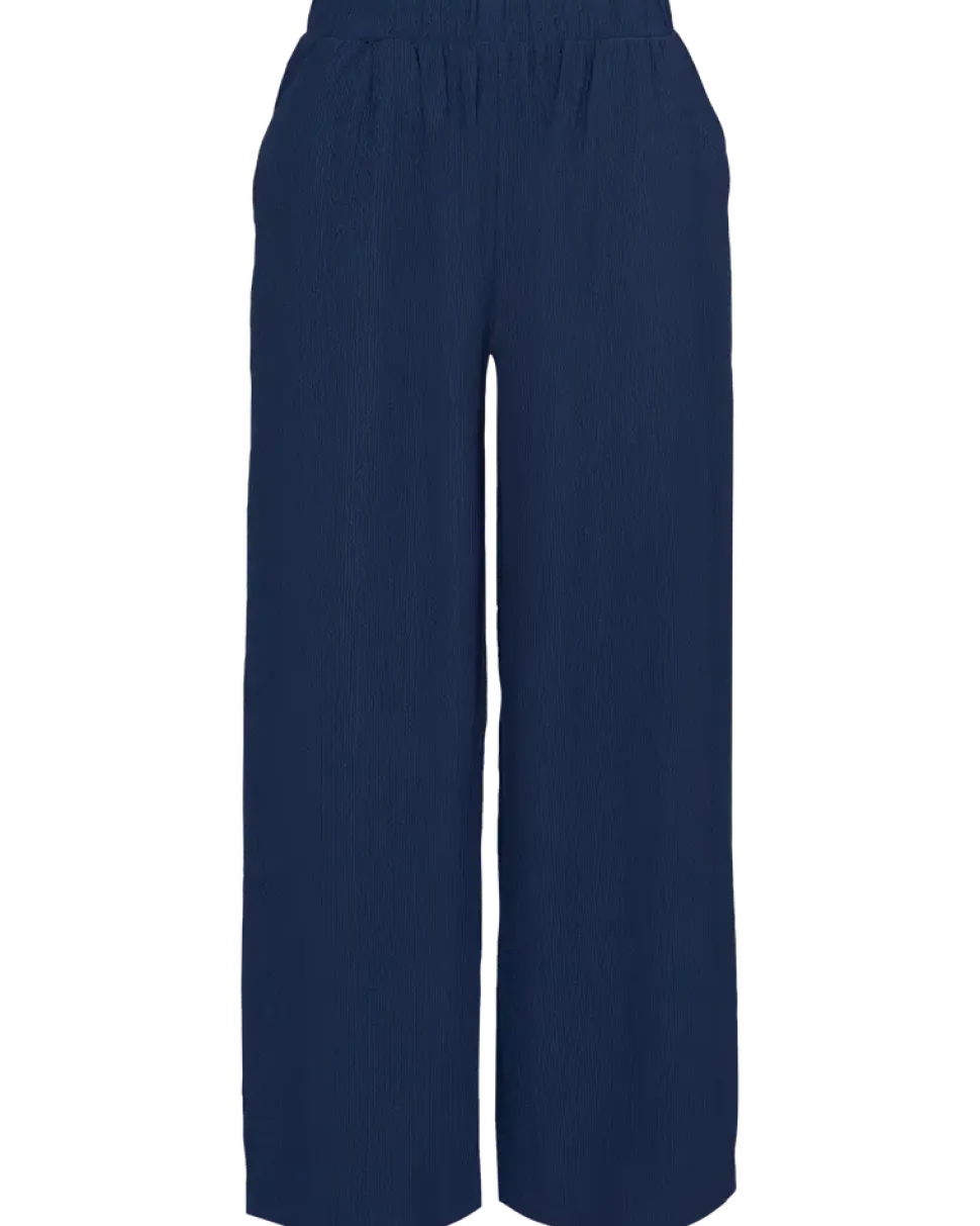 Byxor med vida ben - Navy