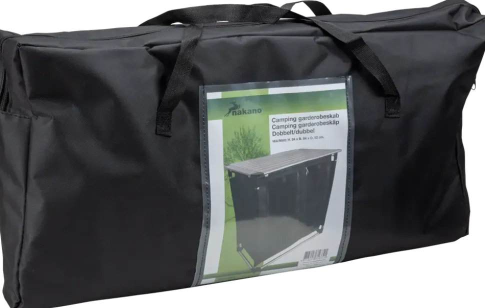 Campinggarderob dubbel 84 cm