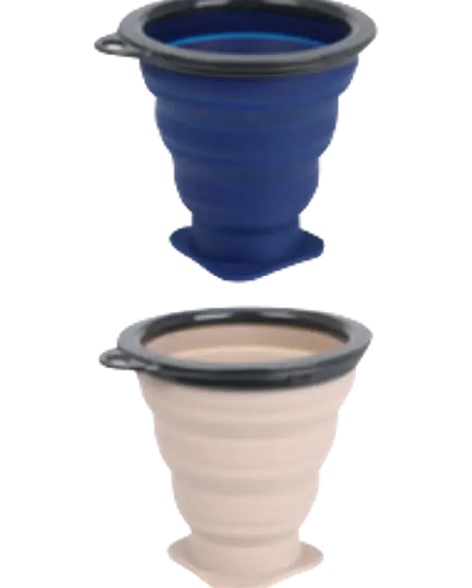 Campingmugg hopfällbar 2-pack