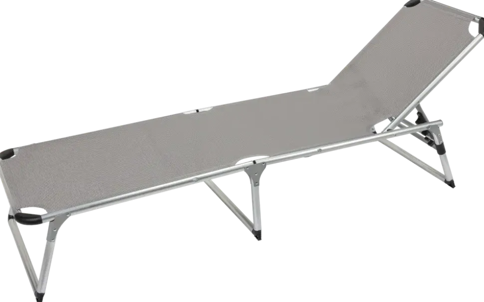 CampOut Camping/solsäng Aluminium - Grå/Svart