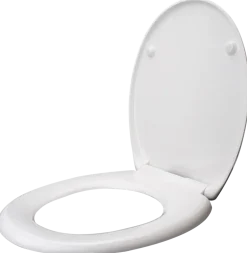 CARLSBAD Toalettsits uni med quick-release - vit