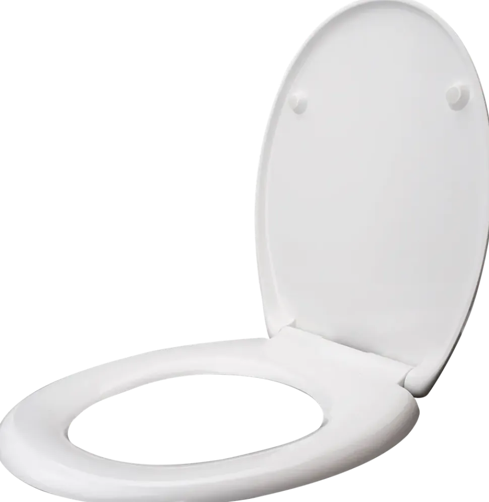 CARLSBAD Toalettsits uni med quick-release - vit