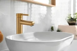 CARLSBAD Tvättställsblandare - Borstad mässing