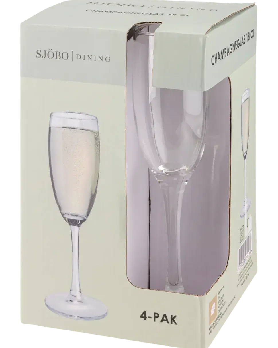 Champagneglas 18 cl 4-pack