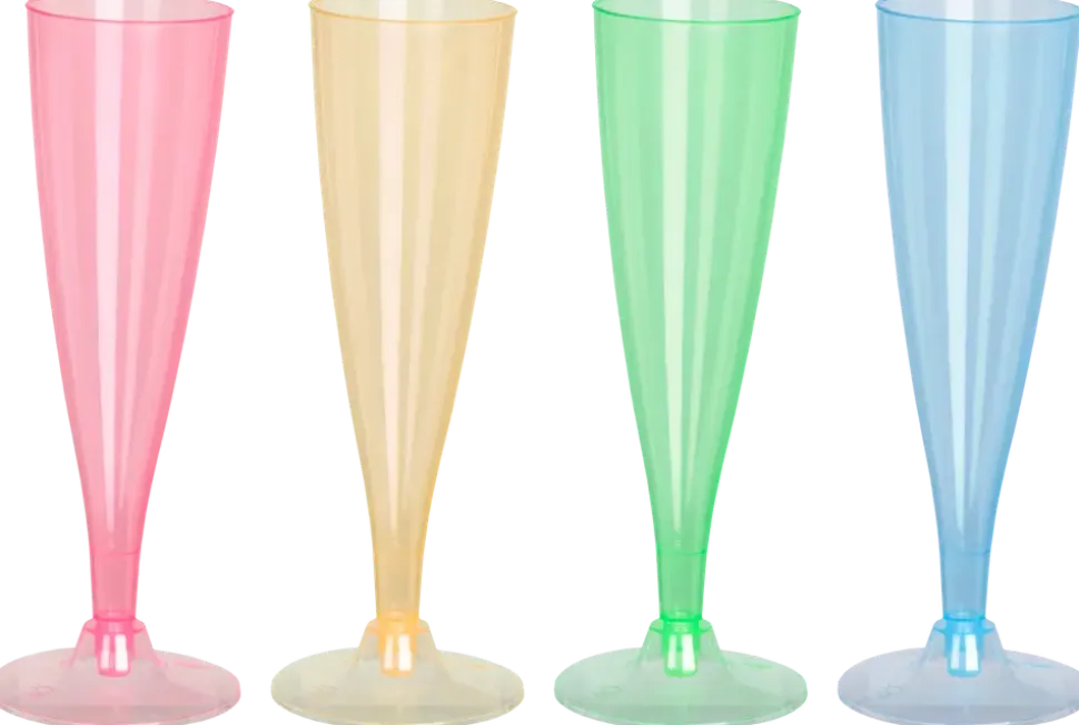 Champagneglas 4-pack - olika färger