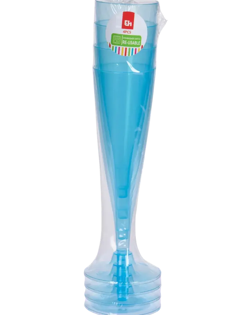 Champagneglas 4-pack - olika färger