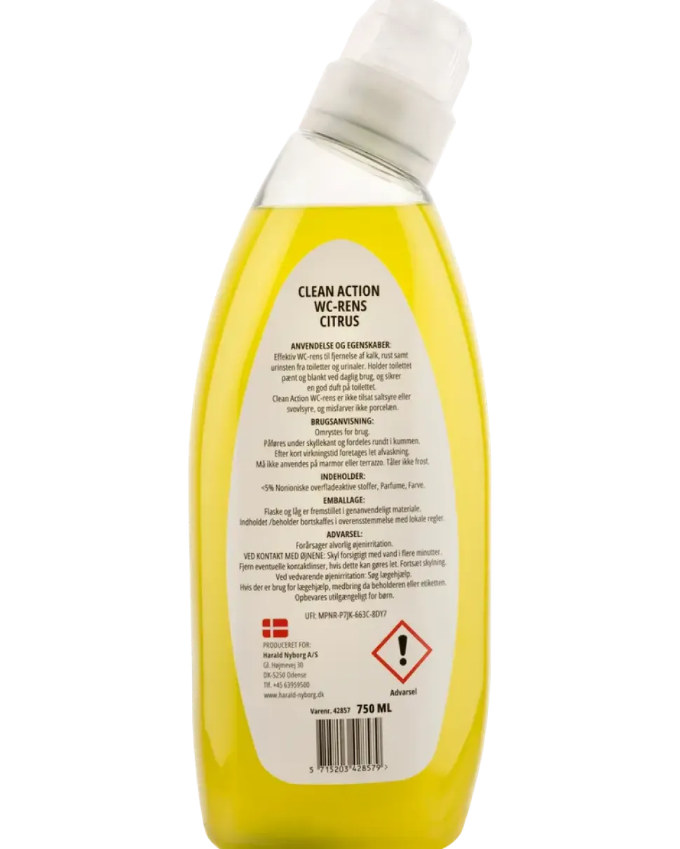 Clean Action WC Rens 750 ml - Citrus