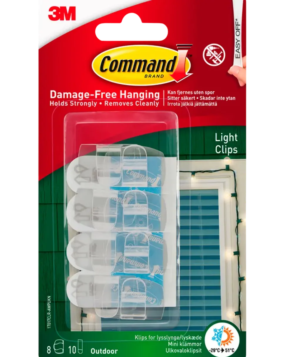 Command™ Light Clips för utomhusbruk