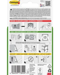 Command™ Strips tavelupphängning – Vit S