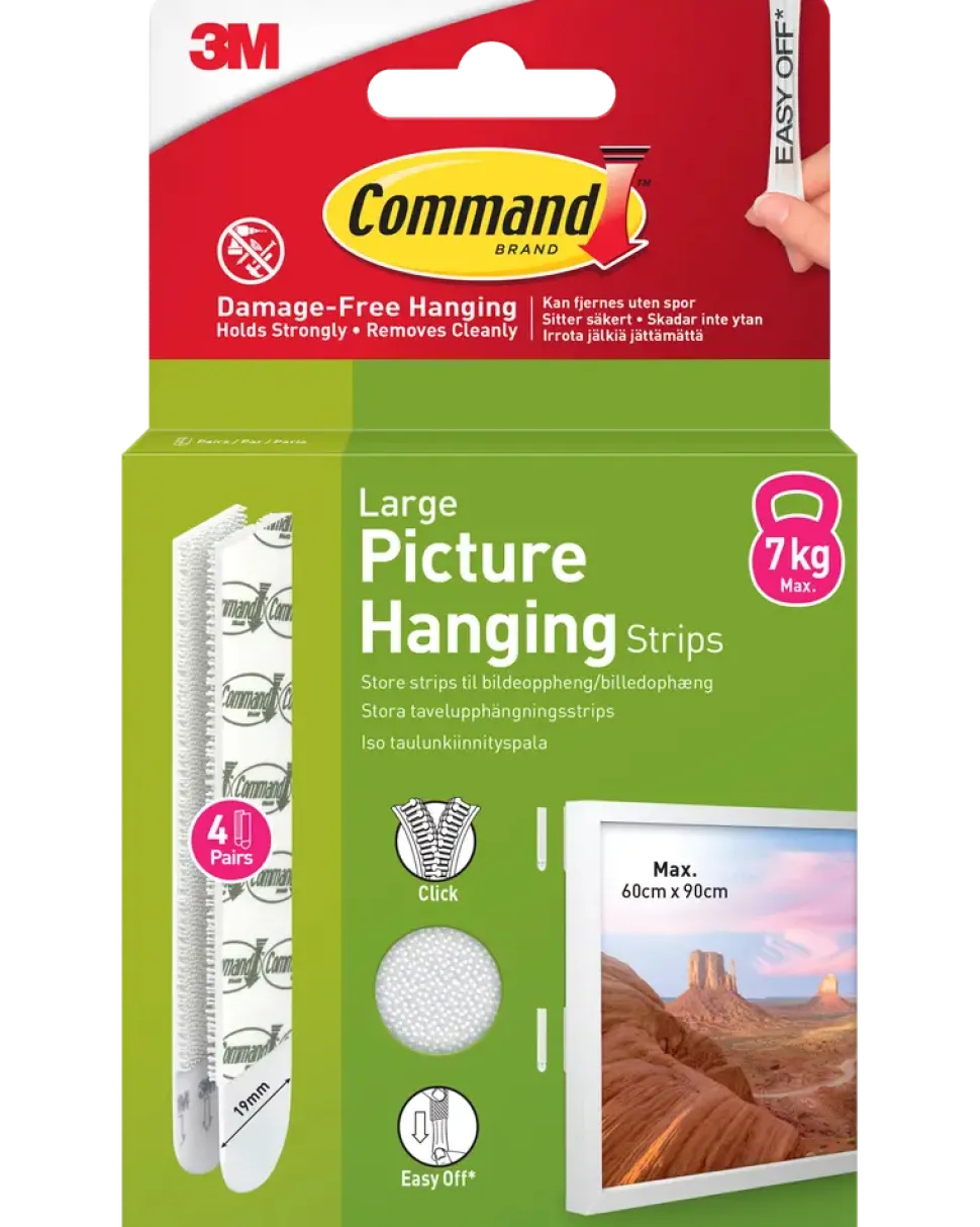Command™ Strips Tavelupphängning - Vit L