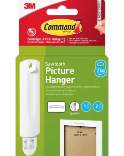 Command™ Tavelupphängning - 1 krok och 2 strips