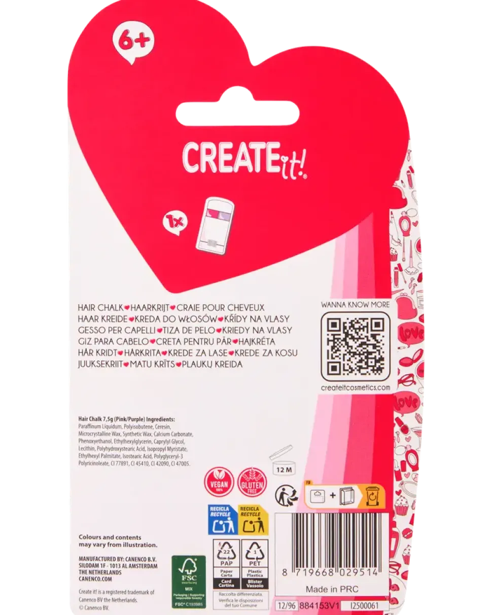 CREATEit! Hårkrita, 2 färger