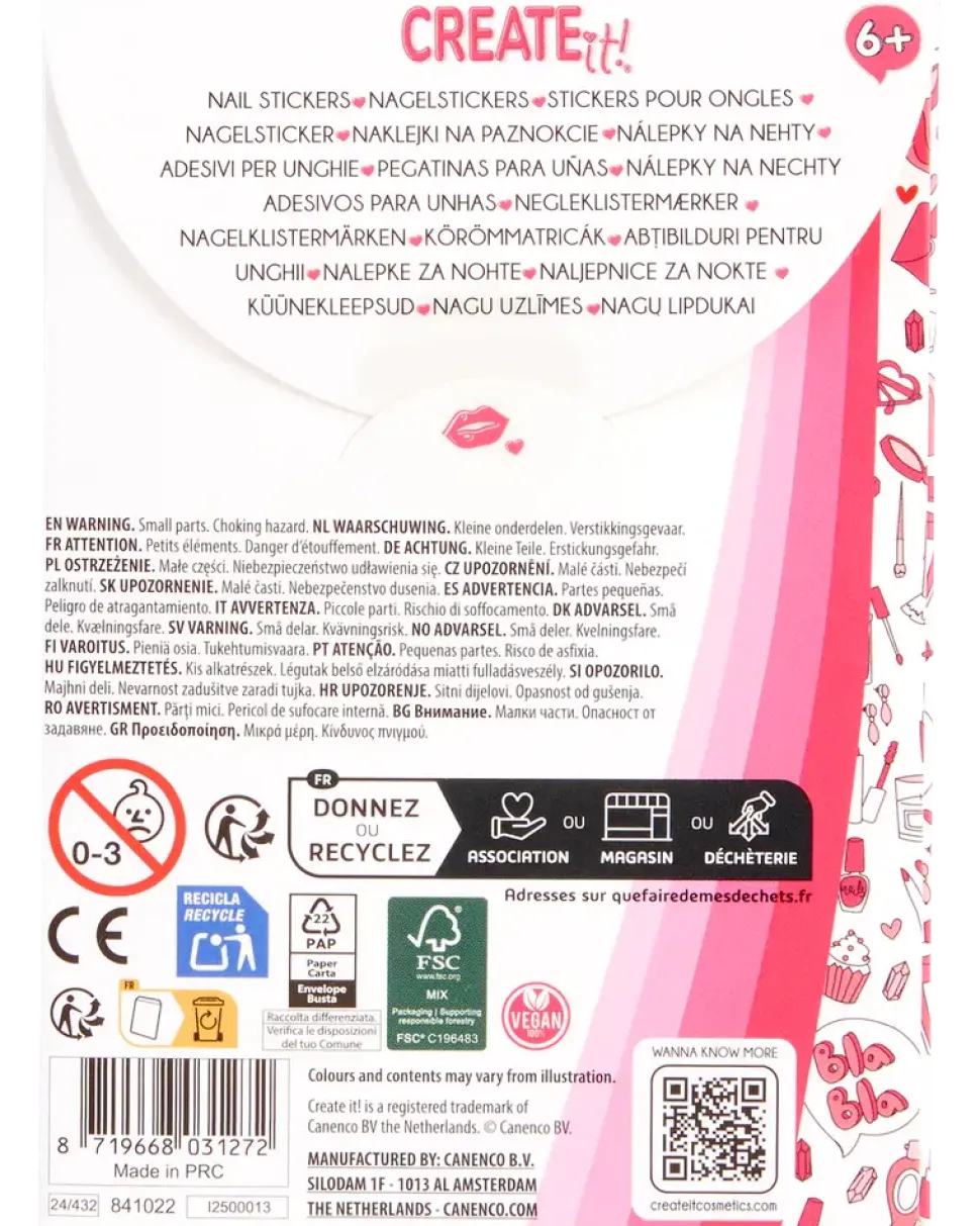 CREATEit! Nagelklistermärken – 1 ark