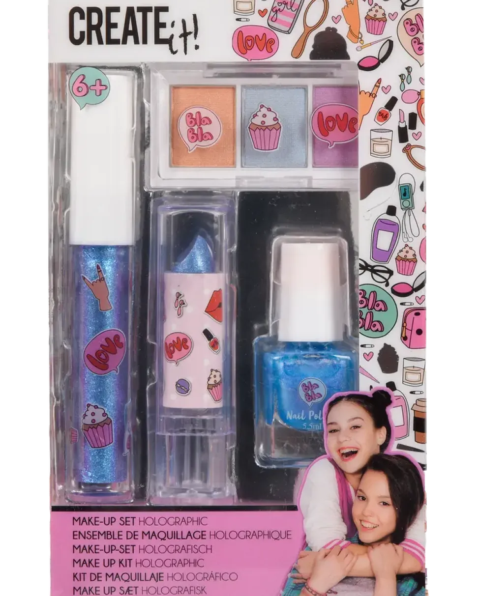 Create It! Sminkset med holografisk effekt – 4 delar