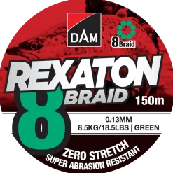DAM Flätlina 8 Braid 150 m 0,13 mm - grøn