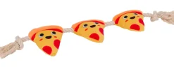 DanPet hundleksak pizza på rep 55 cm