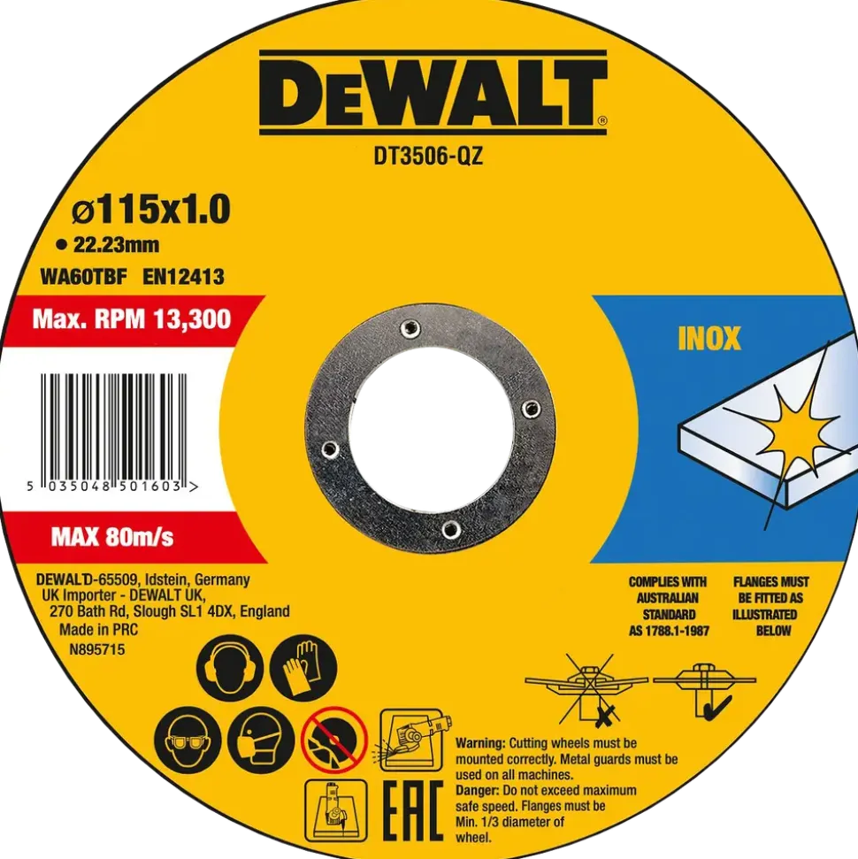 Dewalt kapskiva 115 mm 10-pack
