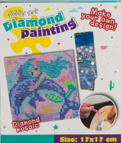 Diamond Painting 17x17 cm Rosa