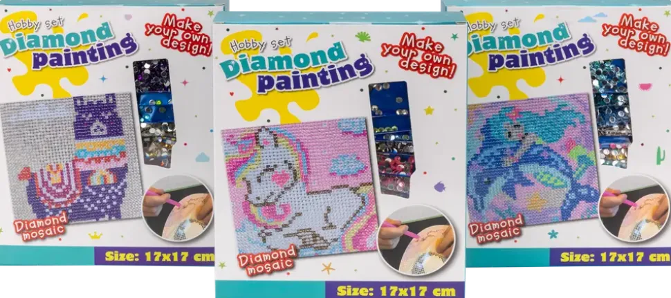 Diamond Painting 17x17 cm Rosa