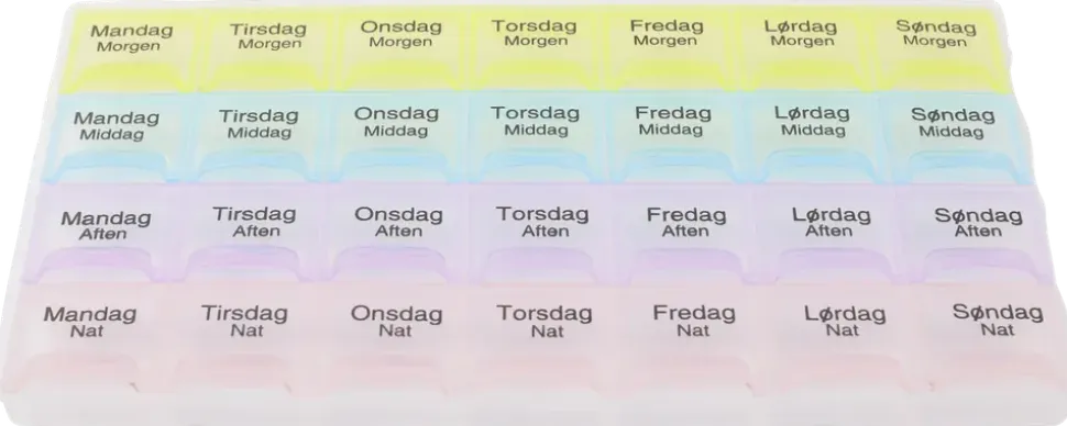 Doseringsask med 28 fack