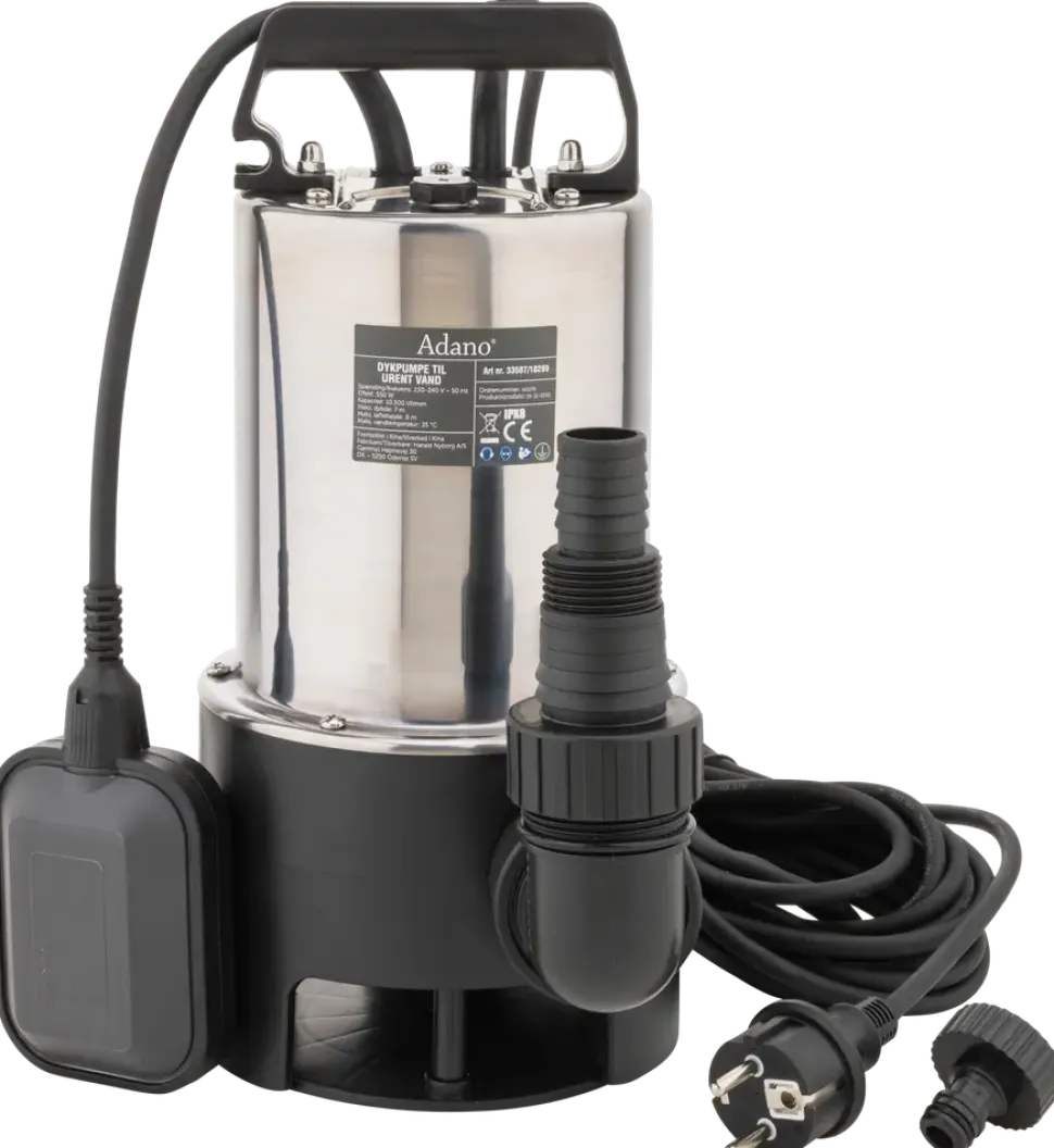 Dränkbar pump 550 W stål