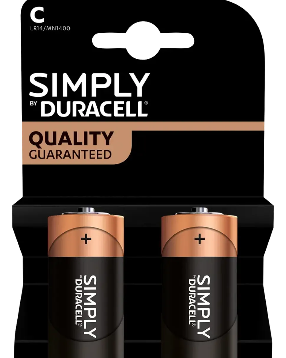 DURACELL Simply C 2-pck