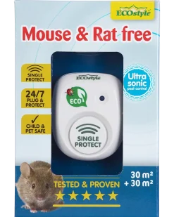 ECOstyle Mus- och råttfri ultraljudsskrämmare 2-pack