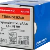 EXPANDET Rostfri A4 trallskruv 4,3 x 56 mm 200 st.