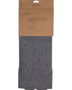 Filtkorg vikbar grå