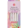FINELINER/MÖNSTERPENNA 4-PACK