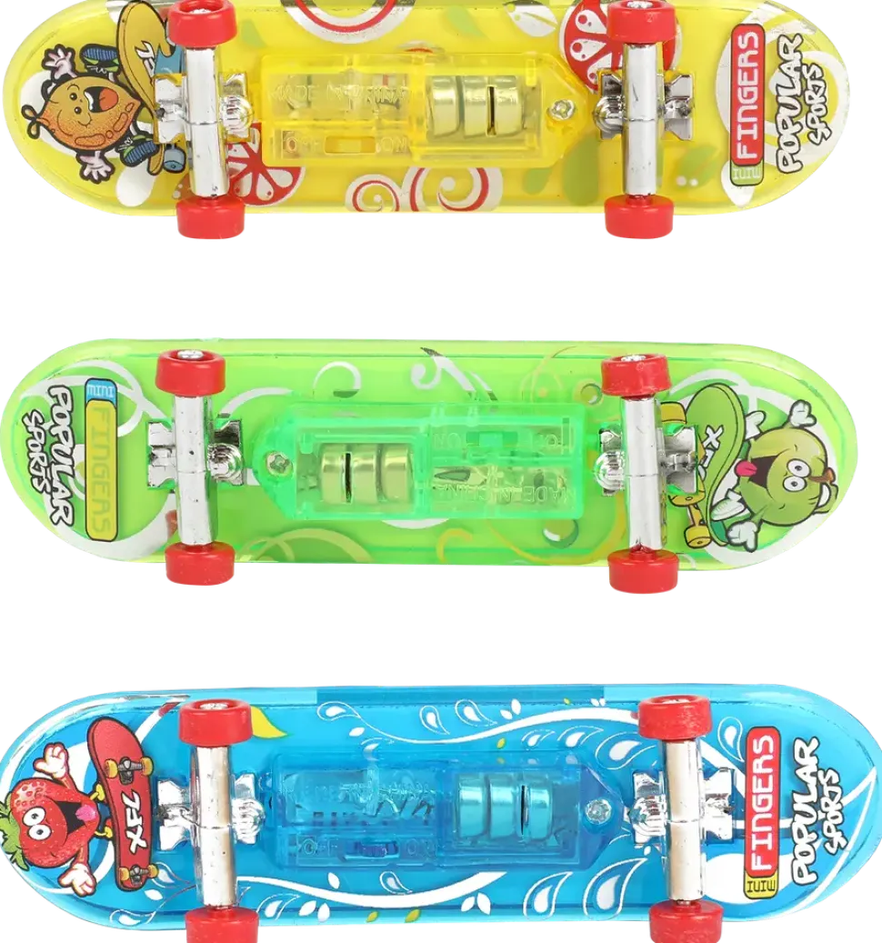 Finger skateboard med ljus