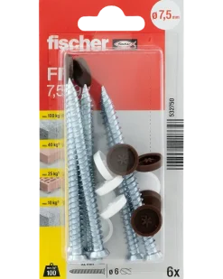 Fischer Karmskruv MH 7,5 x 92 mm FFSZ 6 st.