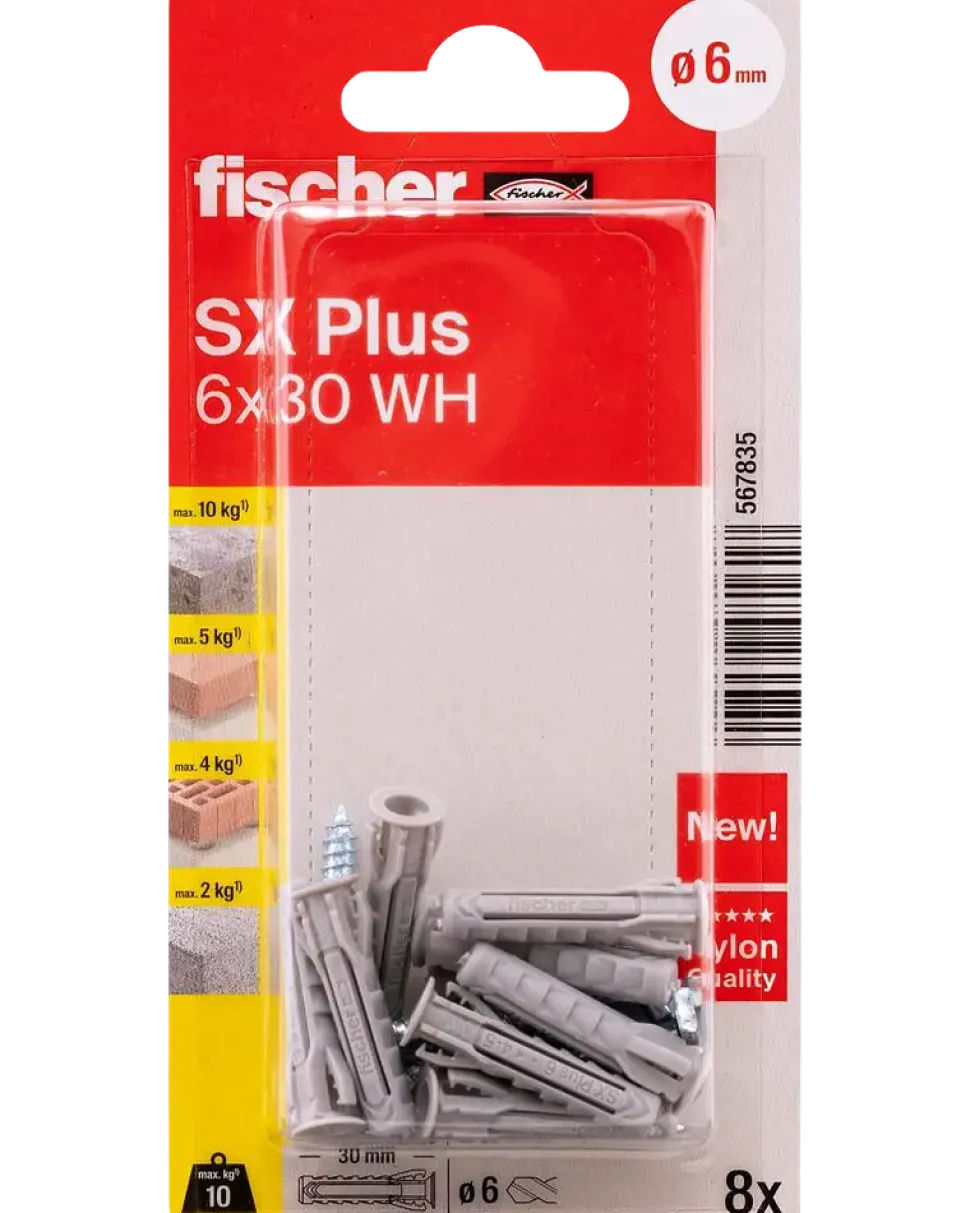 Fischer Vinkelkrok SX Plus 6 x 30 mm 8 st.