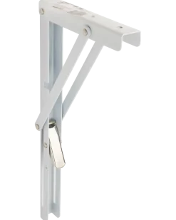 Fällbar hyllplanskonsol 300 x 155 mm - Vit