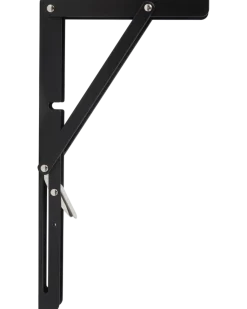 Fällbart hyllplanskonsol 300 x 155 mm - Svart