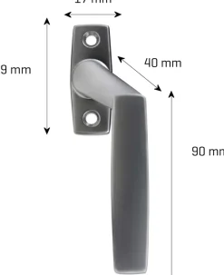 Fönsterhandtag Matt - Höger