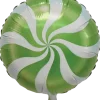 Folieballong 33 cm - Grön karamell