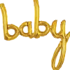 Folieballong 57 cm guld - Baby