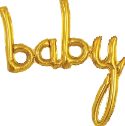 Folieballong 57 cm guld - Baby