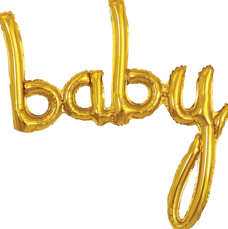 Folieballong 57 cm guld - Baby
