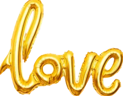 Folieballong 71 cm guld - Love