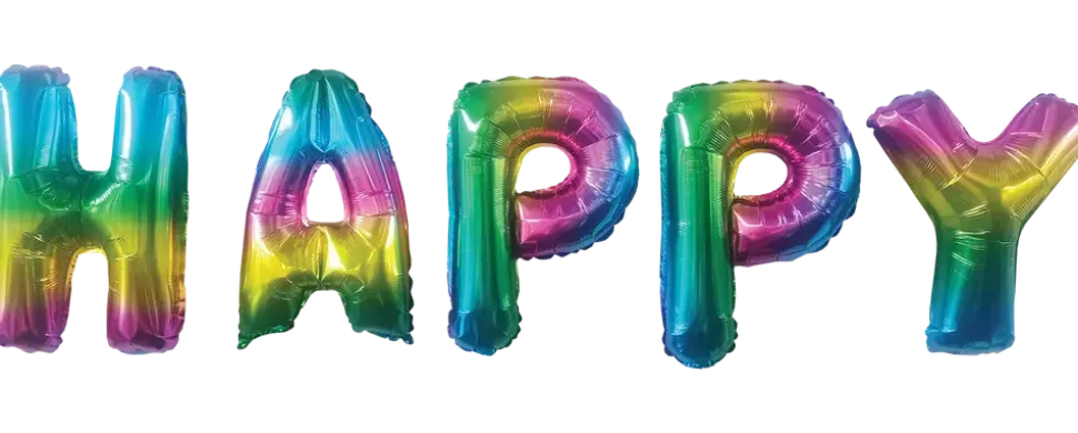 Folieballong 40 cm - Happy