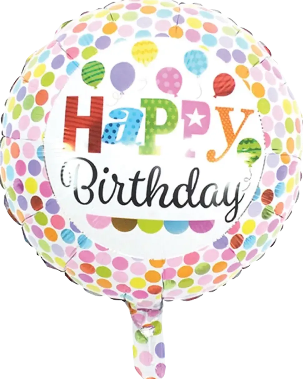 Folieballong 33 cm - Happy Birthday