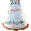 Folieballong 33 cm - Happy birthday tårta