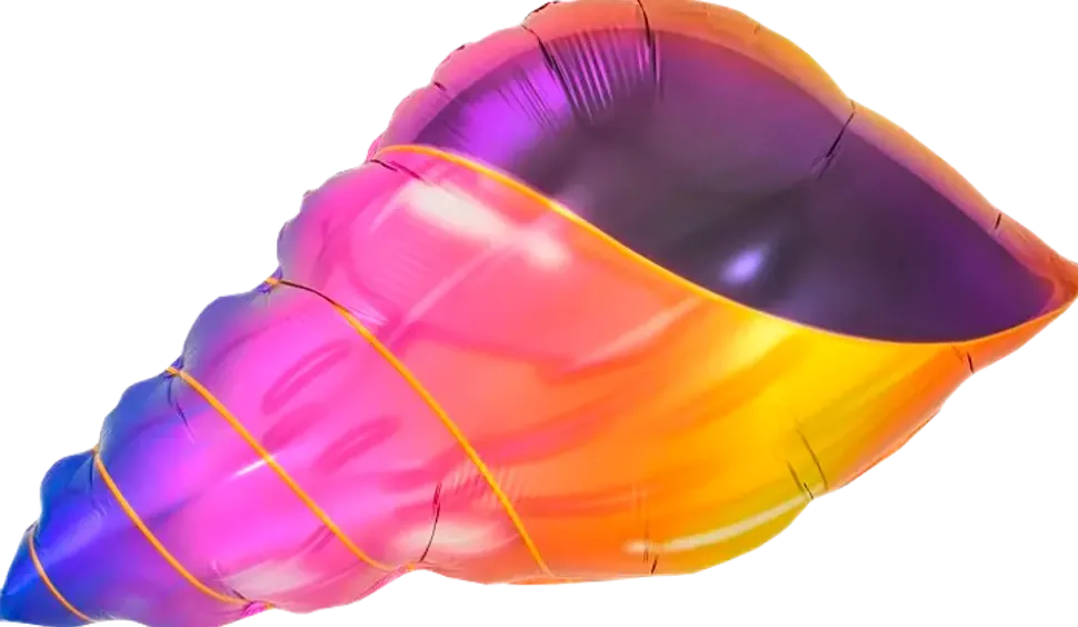 Folieballong 35 cm - Konkylie