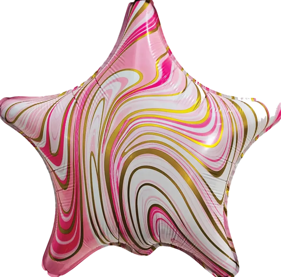 Folieballong 40 cm - Lila stjärna